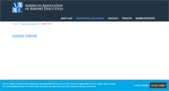 Desktop Screenshot of careercenter.aaae.org